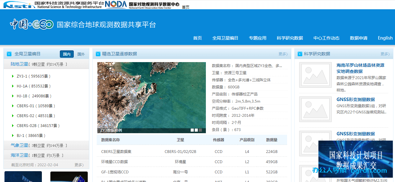 國家綜合地球觀測數(shù)據(jù)共享平臺插圖 國家綜合地球觀測數(shù)據(jù)共享平臺插圖